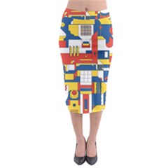 Hide And Seek Midi Pencil Skirt