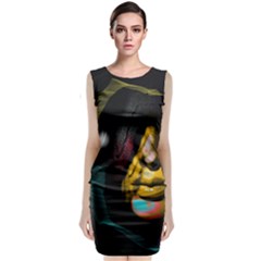 Shaman Classic Sleeveless Midi Dress by mugebasakclothing