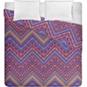 Colorful Ethnic Background With Zig Zag Pattern Design Duvet Cover Double Side (King Size) View1