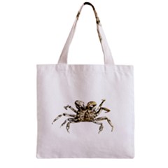 Dark Crab Photo Zipper Grocery Tote Bag