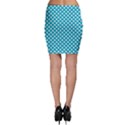 Sleeping Kitties Polka Dots Teal Bodycon Skirt View2