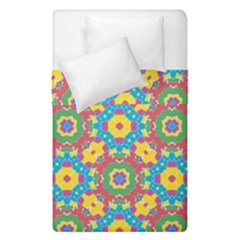 Geometric Multicolored Print Duvet Cover Double Side (single Size)