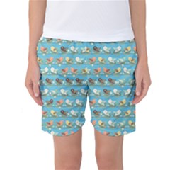 Assorted Birds Pattern Women s Basketball Shorts by linceazul