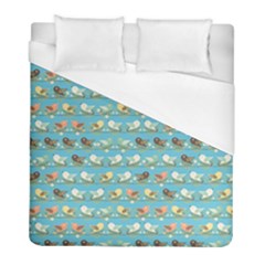 Assorted Birds Pattern Duvet Cover (full/ Double Size) by linceazul