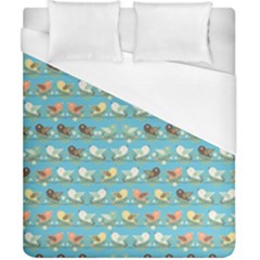 Assorted Birds Pattern Duvet Cover (california King Size) by linceazul