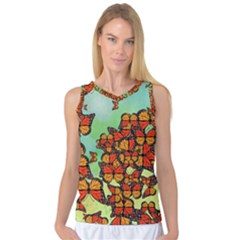 Monarch Butterflies Women s Basketball Tank Top by linceazul