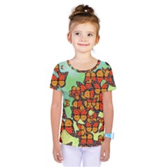 Monarch Butterflies Kids  One Piece Tee