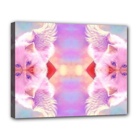 Cat Angels Canvas 14  X 11  by 3Dbjvprojats