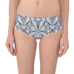 Modern Oriental Ornate Mid-waist Bikini Bottoms