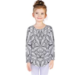 Modern Oriental Ornate Kids  Long Sleeve Tee