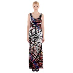 Art Maxi Thigh Split Dress by Valentinaart