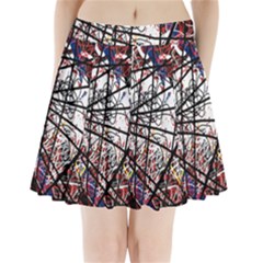 Art Pleated Mini Skirt by Valentinaart