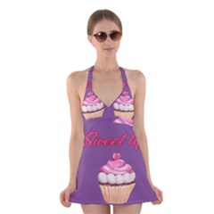 Sweet Life Halter Swimsuit Dress by Valentinaart