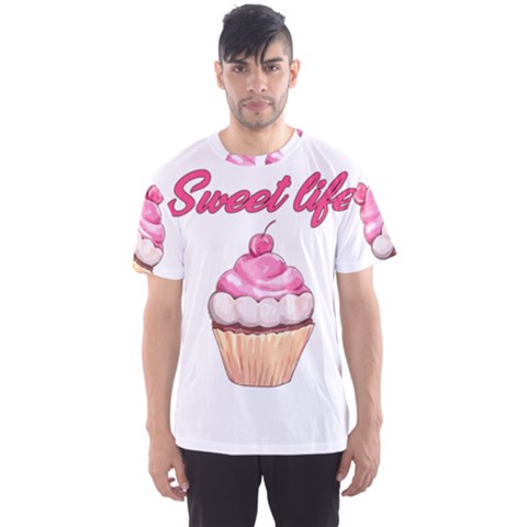 Sweet Life Men s Sport Mesh Tee by Valentinaart