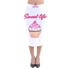 Sweet Life Velvet Midi Pencil Skirt by Valentinaart