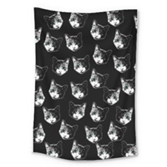 Cat Pattern Large Tapestry