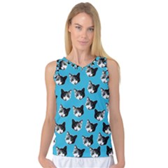 Cat Pattern Women s Basketball Tank Top