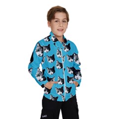 Cat Pattern Wind Breaker (kids) by Valentinaart