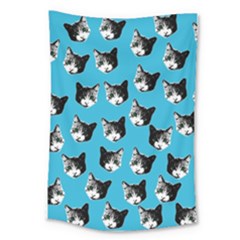 Cat Pattern Large Tapestry