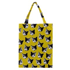 Cat Pattern Classic Tote Bag by Valentinaart