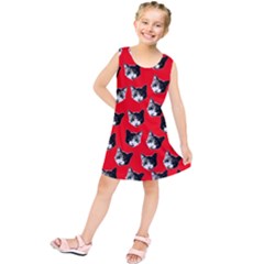 Cat Pattern Kids  Tunic Dress by Valentinaart