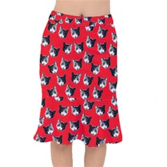 Cat Pattern Mermaid Skirt