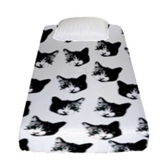 Cat Pattern Fitted Sheet (single Size) by Valentinaart