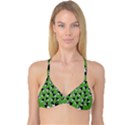 Cat pattern Reversible Tri Bikini Top View1