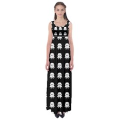 Emoji Baby Vampires Pattern Empire Waist Maxi Dress by dflcprintsclothing