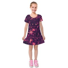 /r/place Kids  Short Sleeve Velvet Dress by rplace