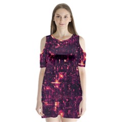 /r/place Shoulder Cutout Velvet  One Piece by rplace