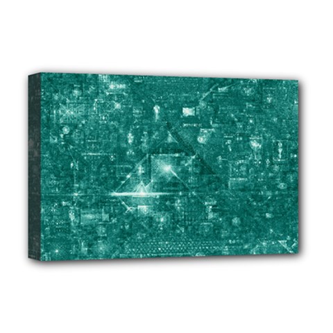 /r/place Emerald Deluxe Canvas 18  X 12   by rplace