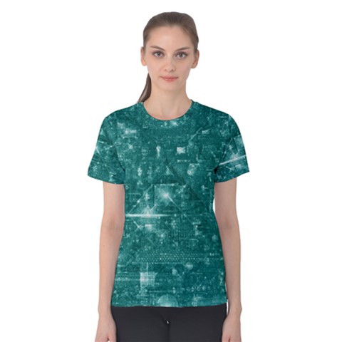 /r/place Emerald Women s Cotton Tee by rplace