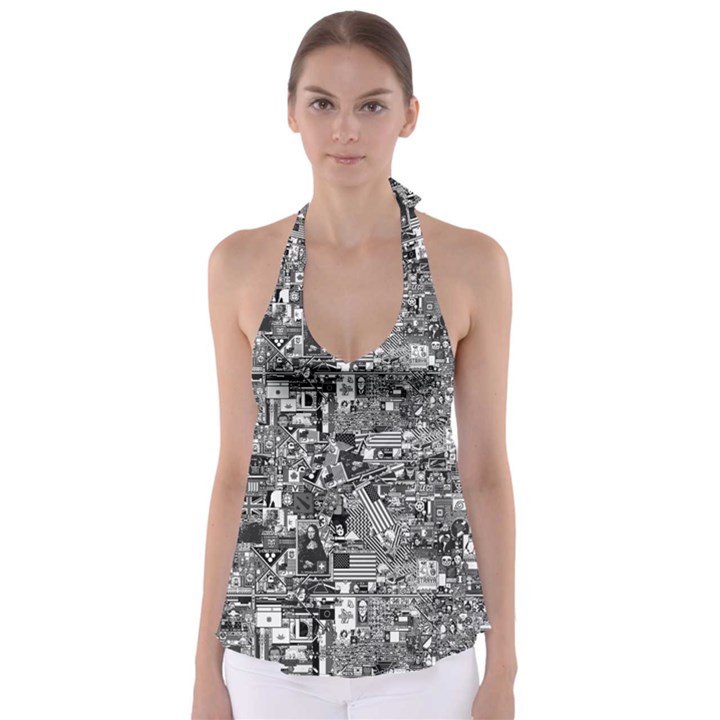 /r/Place Retro Babydoll Tankini Top