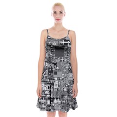 /r/place Retro Spaghetti Strap Velvet Dress by rplace