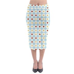 Ladybugs Pattern Midi Pencil Skirt by linceazul