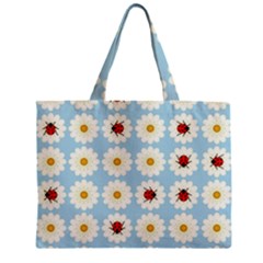 Ladybugs Pattern Zipper Mini Tote Bag by linceazul