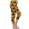 Yellow pink shapes pattern         Capri Winter Leggings View3