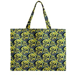 Black And Yellow Pattern Zipper Mini Tote Bag by linceazul