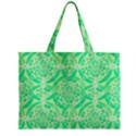 Kiwi Green Geometric Zipper Mini Tote Bag View2