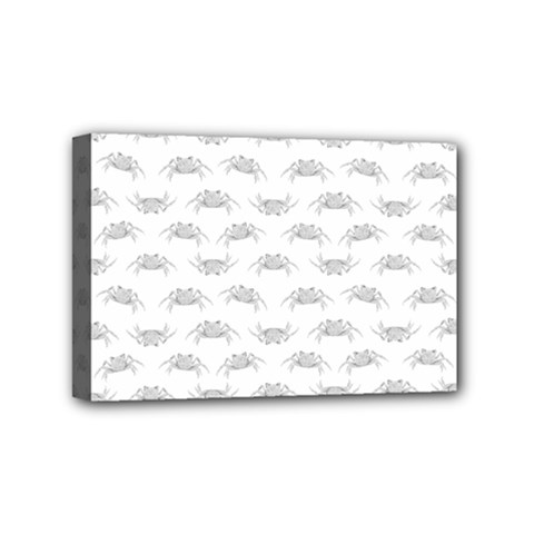 Pop Art Style Crabs Motif Pattern Blob Mini Canvas 6  X 4  by dflcprints