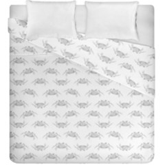 Pop Art Style Crabs Motif Pattern Blob Duvet Cover Double Side (king Size) by dflcprints