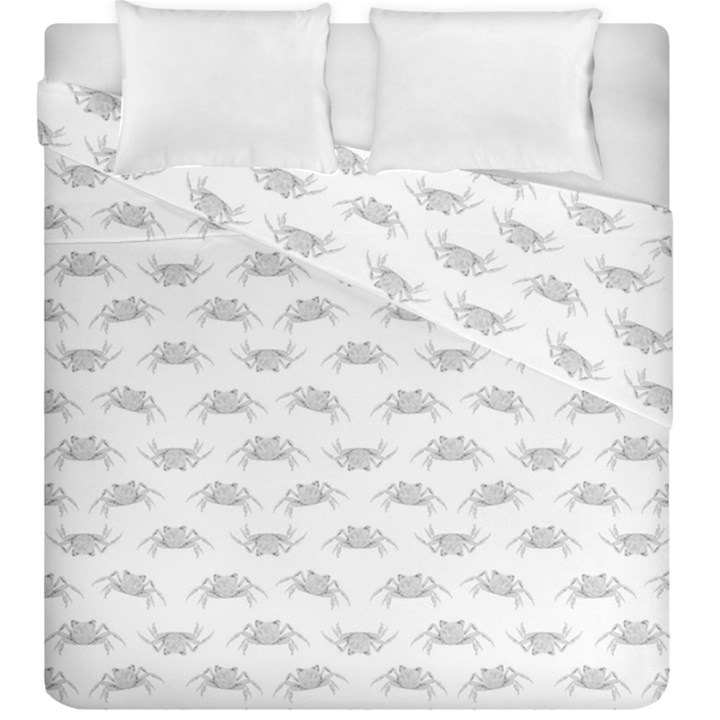 Pop Art Style Crabs Motif Pattern Blob Duvet Cover Double Side (King Size)