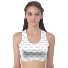 Pop Art Style Crabs Motif Pattern Sports Bra