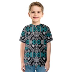 Geometric Arabesque Kids  Sport Mesh Tee