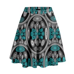 Geometric Arabesque High Waist Skirt by linceazul