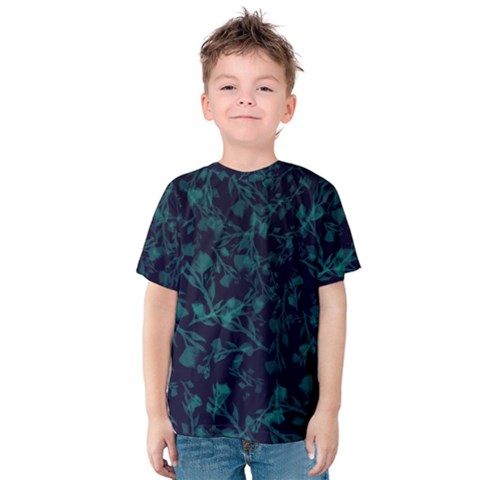 Leaf Pattern Kids  Cotton Tee by berwies