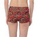 Red And Brown Pattern Boyleg Bikini Bottoms View2