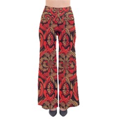 Red And Brown Pattern Pants by linceazul