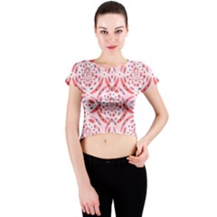 Geometric Harmony Crew Neck Crop Top by linceazul